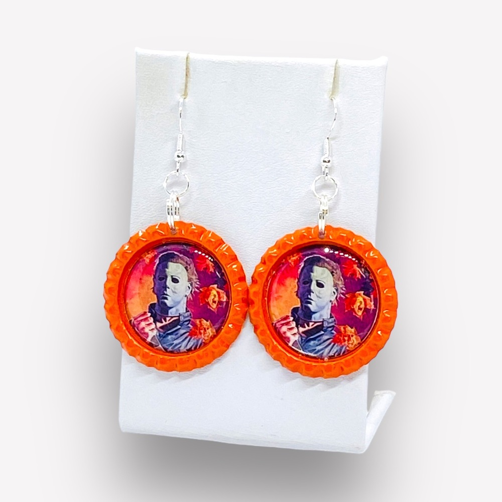 Halloween Michael Myers Iconic Halloween character creepy earrings - Picture 3 of 6